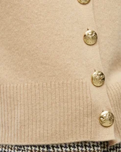 Veronica Beard Sweaters|Tops*Solene Cashmere Cardigan Beige