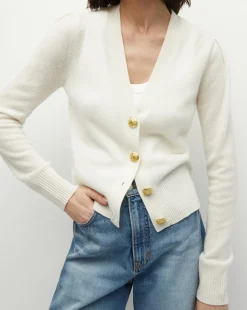 Veronica Beard Sweaters|Tops*Solene Cashmere Cardigan in Ivory