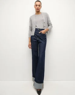 Veronica Beard Sweaters|Tops*Solene Cashmere Cardigan in Heather Grey HeatherGrey