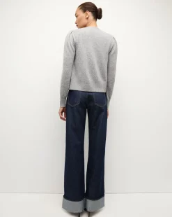 Veronica Beard Sweaters|Tops*Solene Cashmere Cardigan in Heather Grey HeatherGrey