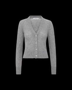 Veronica Beard Sweaters|Tops*Solene Cashmere Cardigan in Heather Grey HeatherGrey