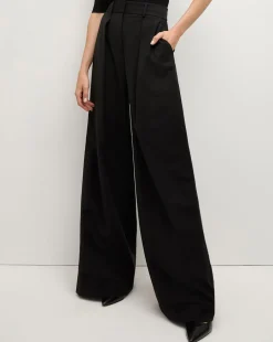 Veronica Beard Pants|Matching Sets*Sonia Wide Leg Tailored Pant in Black