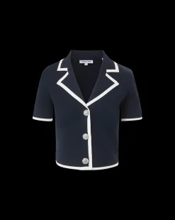 Veronica Beard Jackets & Outerwear|Tops*Stovall Knit Jacket in Navy