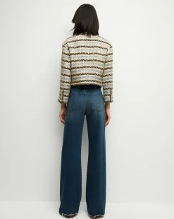 Veronica Beard Jackets & Outerwear|Matching Sets*Sumira Metallic Tweed Jacket in Blue/Ivory