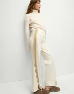 Veronica Beard Pants|The Gift Guide*Sun Valley Petra Flare Pants in Natural/White