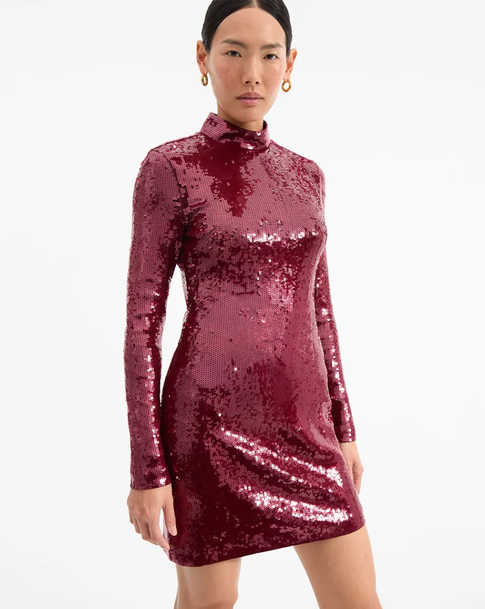 Veronica Beard Dresses|Party Dressing*Sylee Sequin Dress in Wine