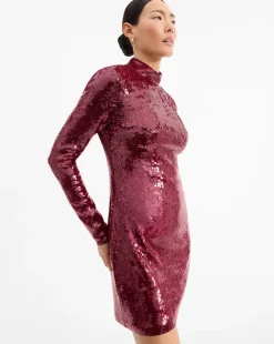 Veronica Beard Dresses|Party Dressing*Sylee Sequin Dress in Wine