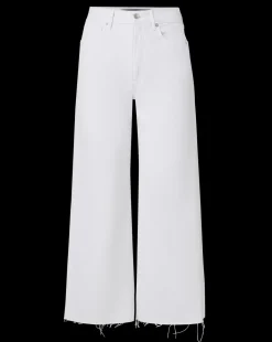 Veronica Beard Jeans*Taylor Cropped Wide-Leg Jean in White