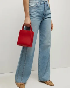Veronica Beard Jeans*Taylor Double-Seam Wide-Leg Jean in Nova