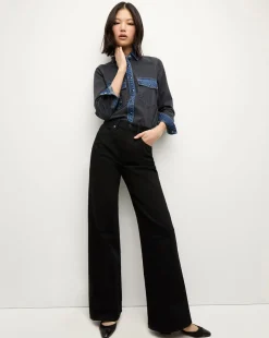 Veronica Beard Jeans|Vb Classics*Taylor High Rise Wide Leg in Onyx