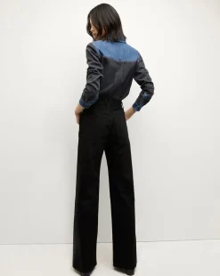 Veronica Beard Jeans|Vb Classics*Taylor High Rise Wide Leg in Onyx