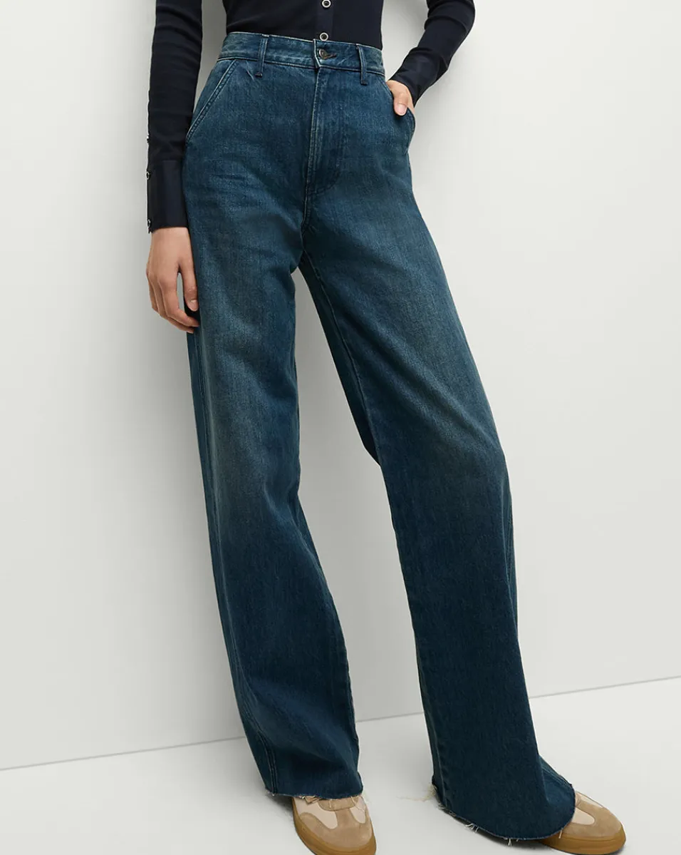 Veronica Beard Jeans*Taylor Slant-Pocket Wide-Leg Jean in Northern Lights NorthernLights