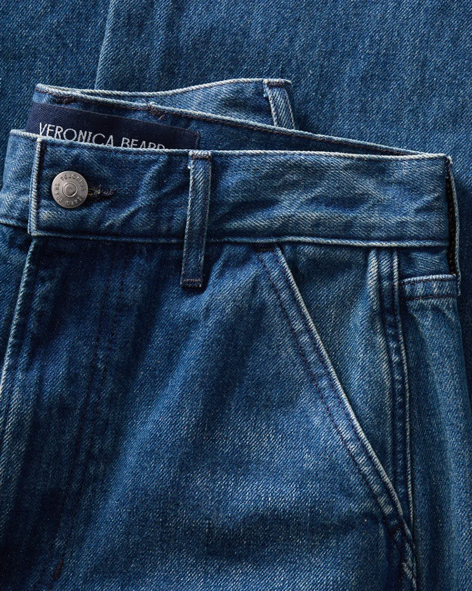 Veronica Beard Jeans*Taylor Slant-Pocket Wide-Leg Jean in Northern Lights NorthernLights