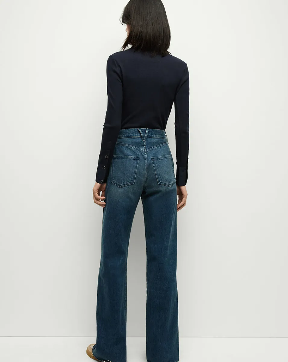 Veronica Beard Jeans*Taylor Slant-Pocket Wide-Leg Jean in Northern Lights NorthernLights