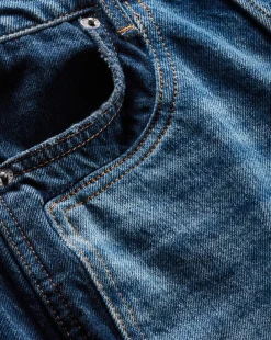Veronica Beard Jeans*Taylor Two-Tone Wide-Leg Jean in Light & Medium Blue RebelBlueColorblock