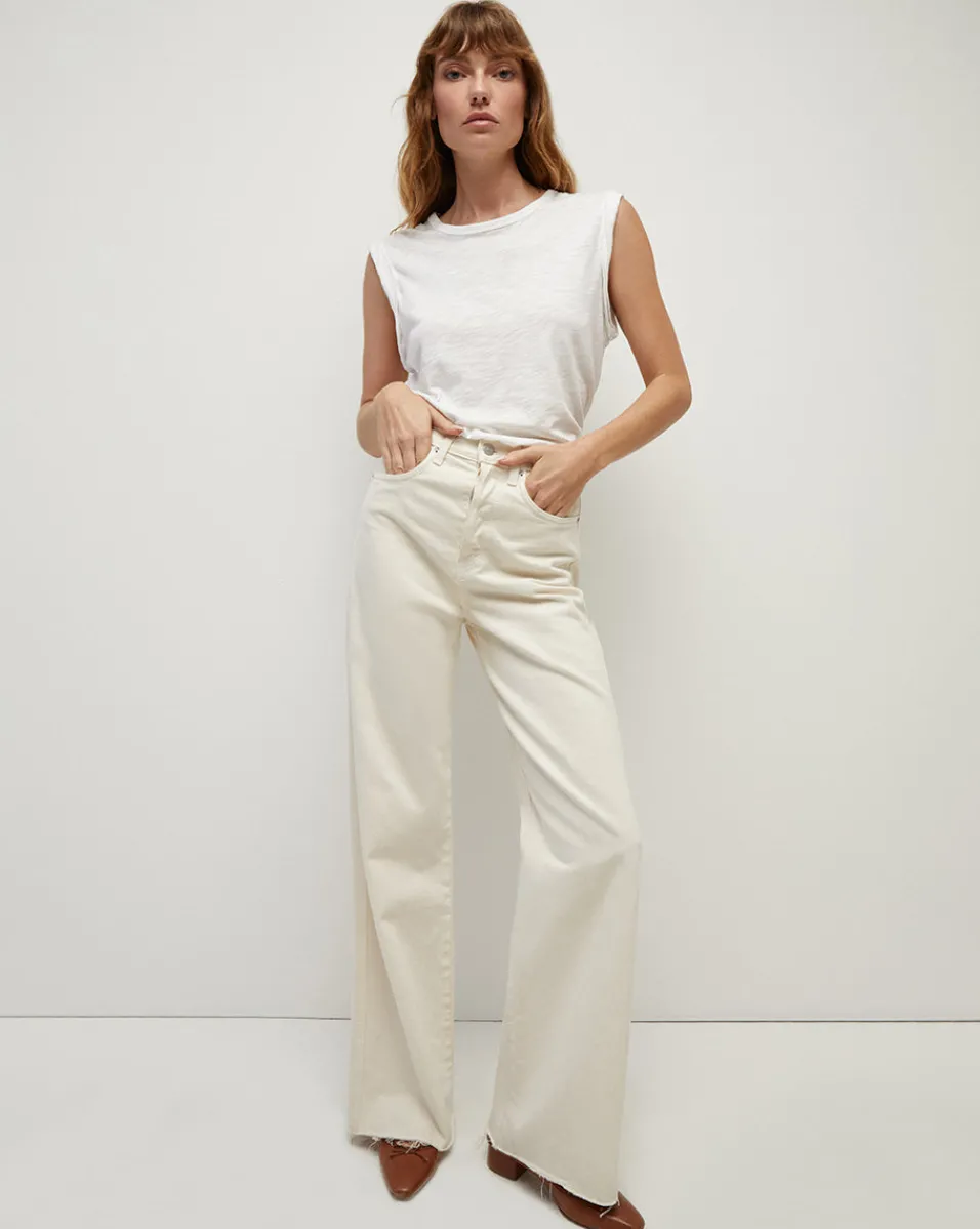 Veronica Beard Jeans|Vb Classics*Taylor Wide-Leg Jean Ecru