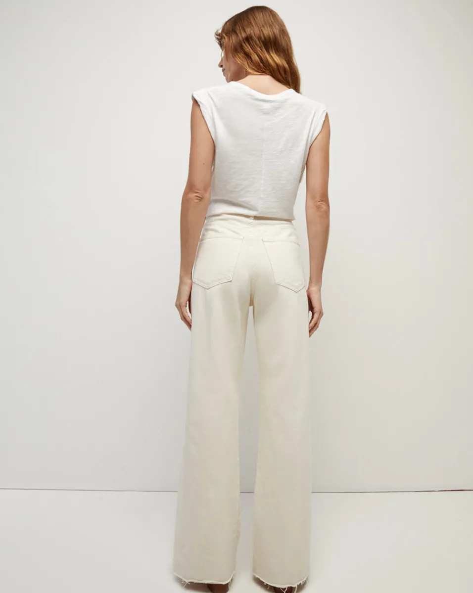 Veronica Beard Jeans|Vb Classics*Taylor Wide-Leg Jean Ecru