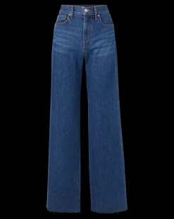 Veronica Beard Jeans*Taylor Wide-Leg Jean in Stoned Bright Blue StonedBrightBlue