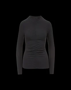 Veronica Beard Tops|Vb Classics*Theresa Ruched Turtleneck Black