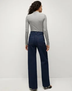 Veronica Beard Tops|Vb Classics*Theresa Ruched Turtleneck HeatherGrey