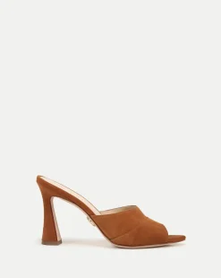Veronica Beard Sandals*Thora Suede Mule in Caramel