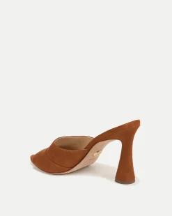 Veronica Beard Sandals*Thora Suede Mule in Caramel