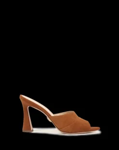 Veronica Beard Sandals*Thora Suede Mule in Caramel