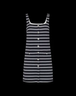 Veronica Beard Dresses*Tibbie Knit Dress in Navy/White
