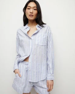 Veronica Beard Skirts & Shorts*Tijana Striped Short in Blue/White