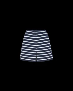 Veronica Beard Skirts & Shorts*Tijana Terrycloth Short in Marine/Off-White/Blue Surf Marine/Off-White/BlueSurf