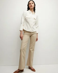 Veronica Beard Tops*Tivi Denim Shirt in Ecru