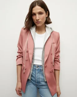 Veronica Beard Jackets & Outerwear*Tomi Satin Dickey Jacket in Rose