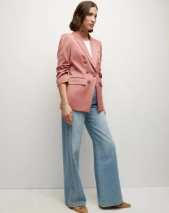 Veronica Beard Jackets & Outerwear*Tomi Satin Dickey Jacket in Rose