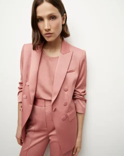 Veronica Beard Jackets & Outerwear*Tomi Satin Dickey Jacket in Rose