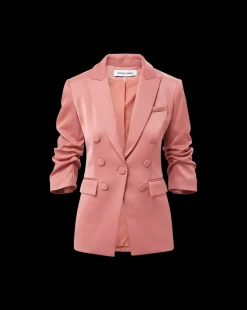Veronica Beard Jackets & Outerwear*Tomi Satin Dickey Jacket in Rose