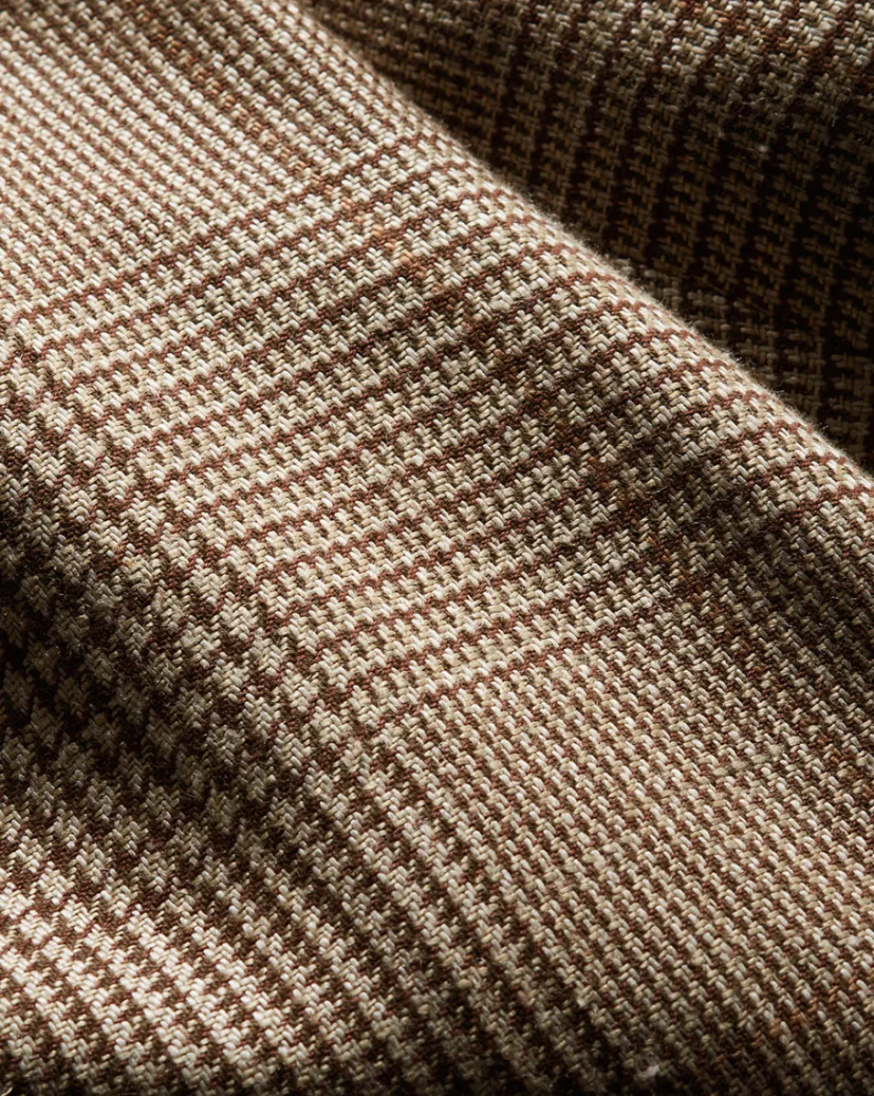 Veronica Beard Pants*Tonelli Plaid Pant in Ecru/Ochre