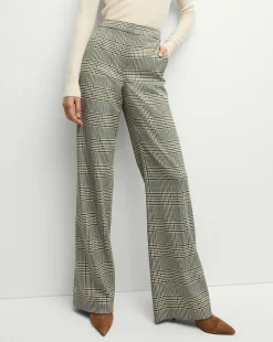 Veronica Beard Pants|Matching Sets*Tonelli Plaid Pant in Ecru/Green Multi Ecru/GreenMulti