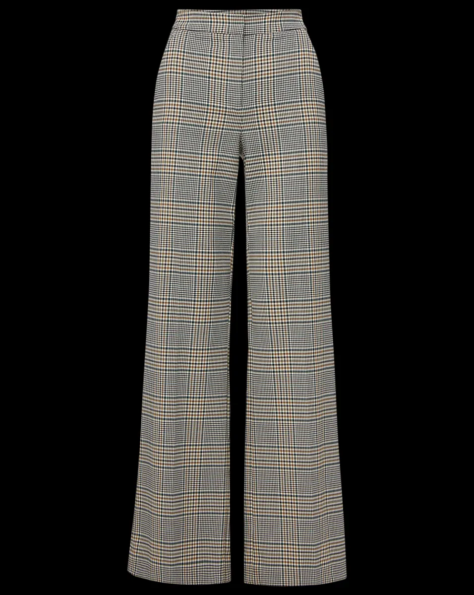 Veronica Beard Pants|Matching Sets*Tonelli Plaid Pant in Ecru/Green Multi Ecru/GreenMulti
