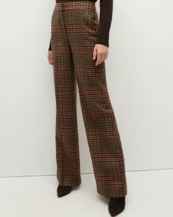 Veronica Beard Pants|The Veronicas' Favorites*Tonelli Plaid Pants in Camel & Black Camel/Black