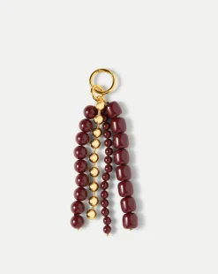 Veronica Beard The Gift Guide*Triple Chain Bag Charm in Oxblood