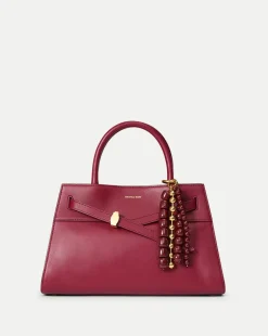 Veronica Beard The Gift Guide*Triple Chain Bag Charm in Oxblood
