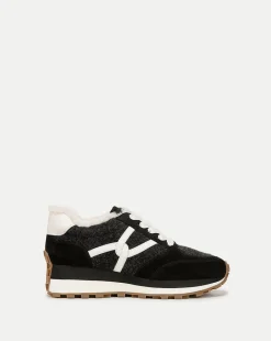 Veronica Beard Sneakers*Valentina Shearling Sneaker in Black