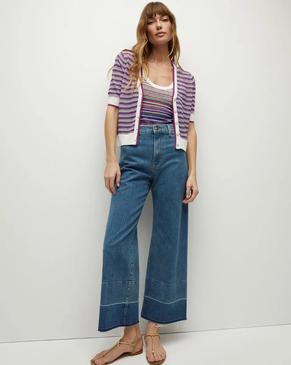 Veronica Beard Sweaters|Tops*Varia Striped Knit Cardigan Multi