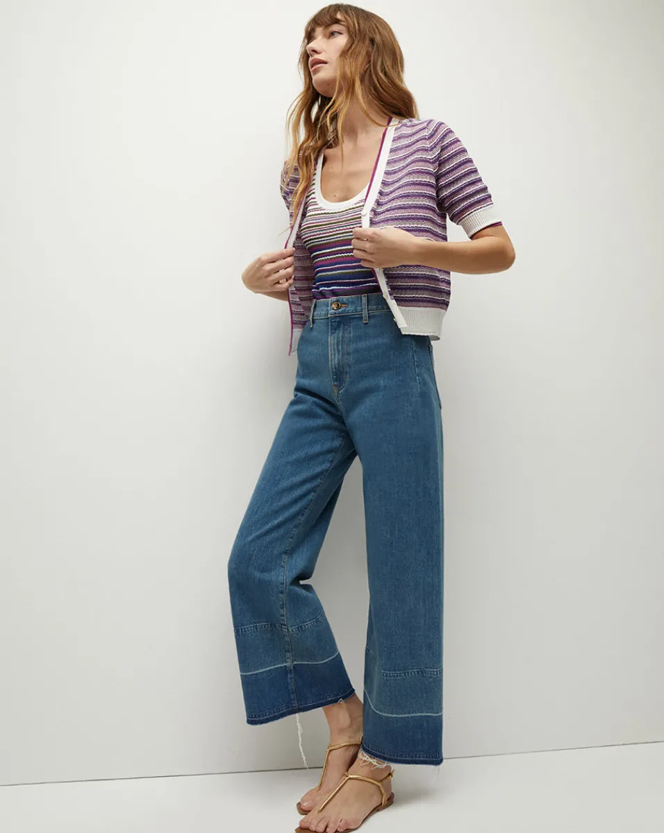 Veronica Beard Sweaters|Tops*Varia Striped Knit Cardigan Multi