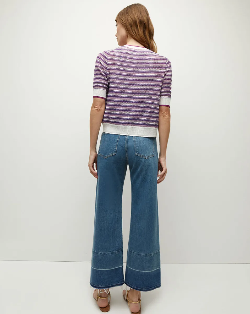 Veronica Beard Sweaters|Tops*Varia Striped Knit Cardigan Multi