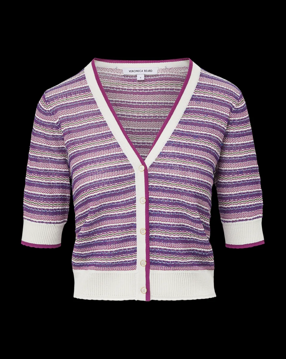 Veronica Beard Sweaters|Tops*Varia Striped Knit Cardigan Multi