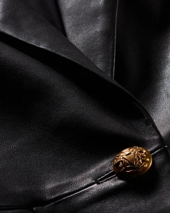 Veronica Beard Jackets & Outerwear*Vega Leather Dickey Jacket in Black