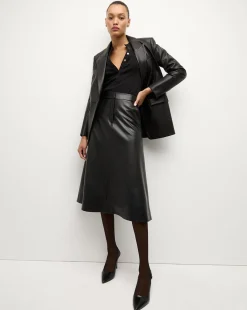 Veronica Beard Jackets & Outerwear*Vega Leather Dickey Jacket in Black