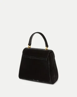 Veronica Beard Crossbody Bags|The Veronicas' Favorites*Velvet Crest Lock Top Handle Bag in x Poppy Delevingne Black