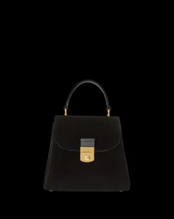 Veronica Beard Crossbody Bags|The Veronicas' Favorites*Velvet Crest Lock Top Handle Bag in x Poppy Delevingne Black
